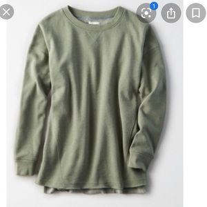 American Eagle Army Green Sweatshirt